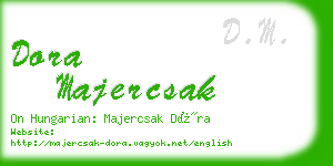 dora majercsak business card